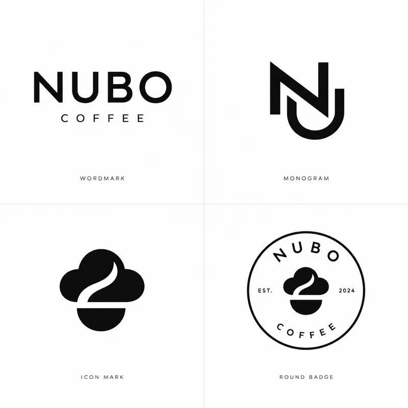 4 mẫu logo tối giản